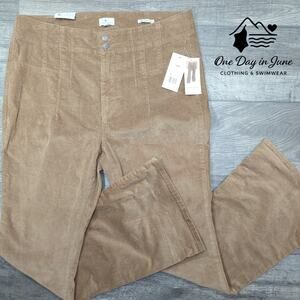 True Craft Corset Waist Flare Corduroy Pants Size 18W